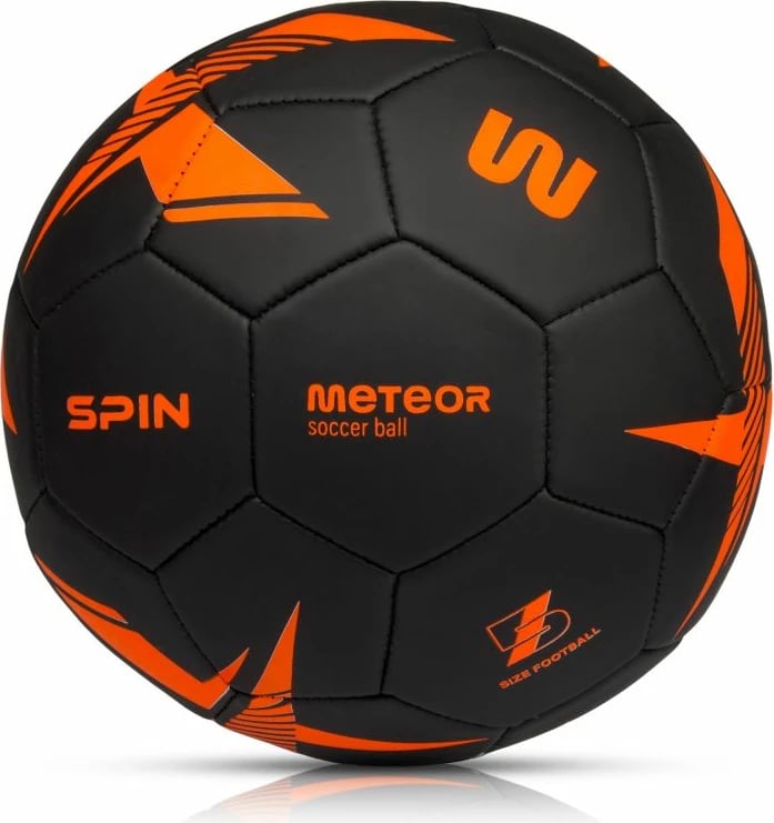 Top futbolli Meteor, zi/portokalli