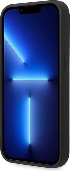 Mbështjellës Guess GUHCP14LSLTGK për iPhone 14 Pro 6.1", silikon, i zi