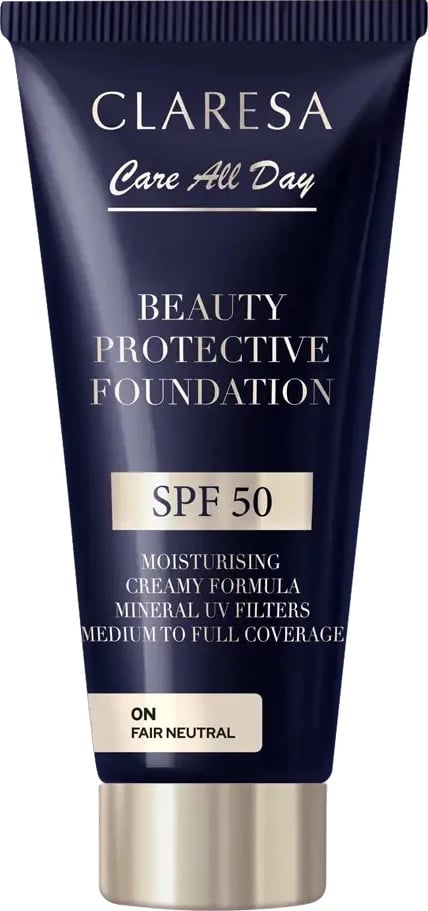 Fondatinë për femra Claresa Beauty Protective Foundation SPF50 0N Fair Neutral 30ml