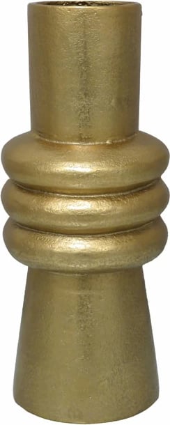 Vazo dekorative ARTIOM, alumin, ngjyrë ari, 14x14x33cm