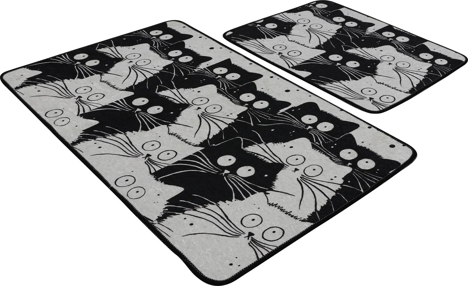 Set tapetash për banjo (2 copë), Mijölnir, me mace të bardha