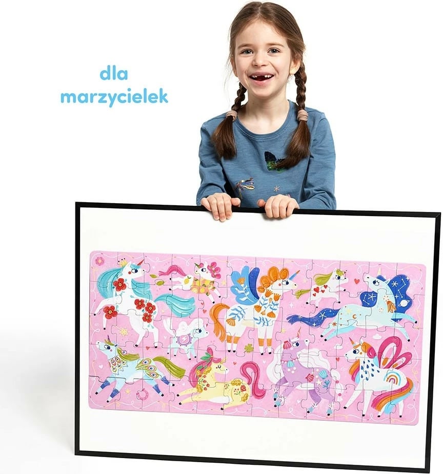 Puzzle CzuCzu Ach Unicorns, 60 pjesë, për fëmijë, shumëngjyrëshe