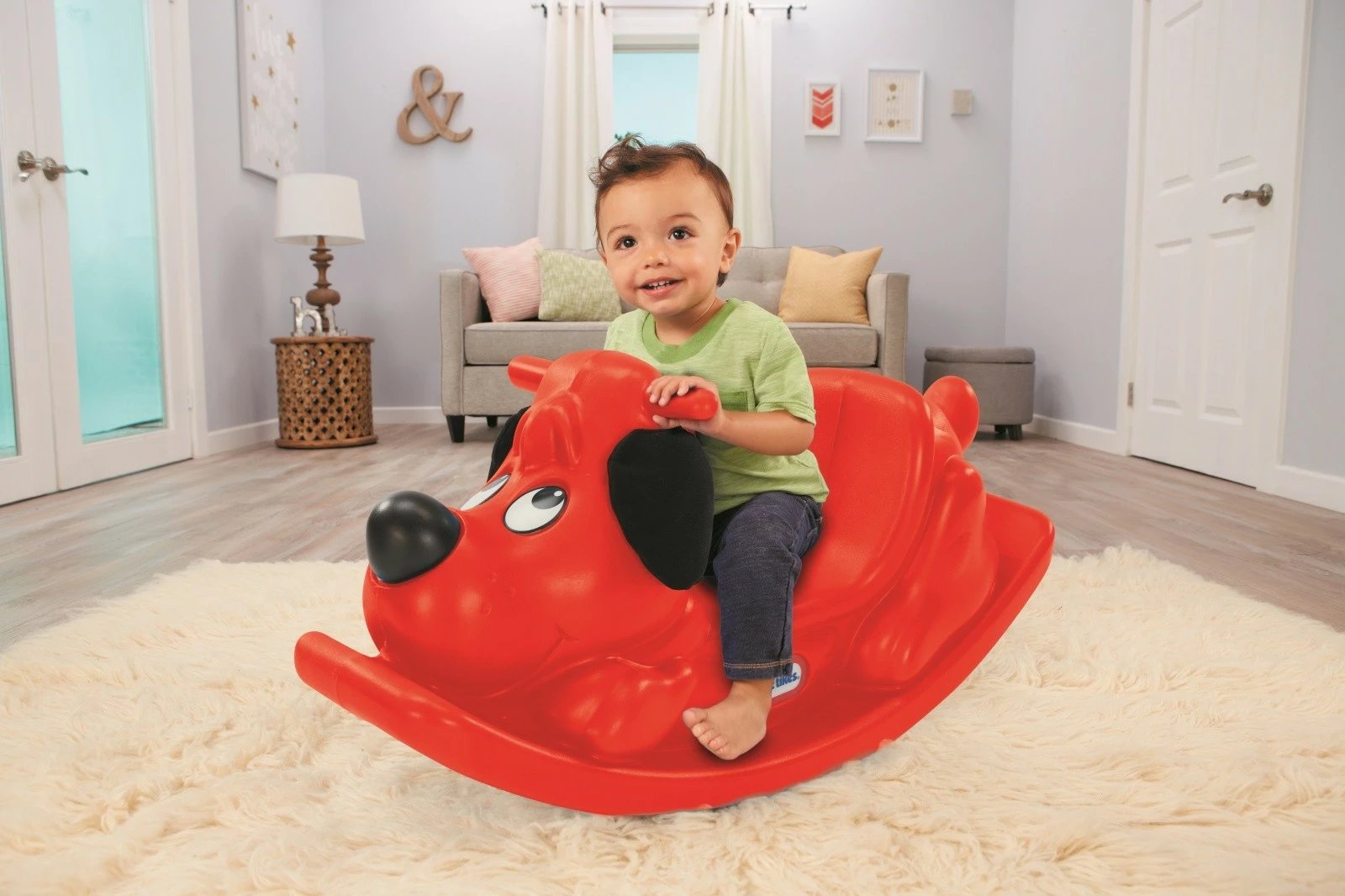 Bujak Little Tikes Rockin' Puppy, plastikë, për fëmijë të vegjël, e kuqe