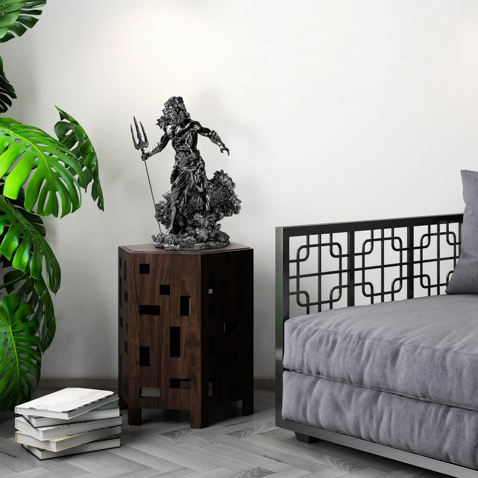 Objekt dekorativ Evila Originals, Yak-035-C, ngjyrë e zezë