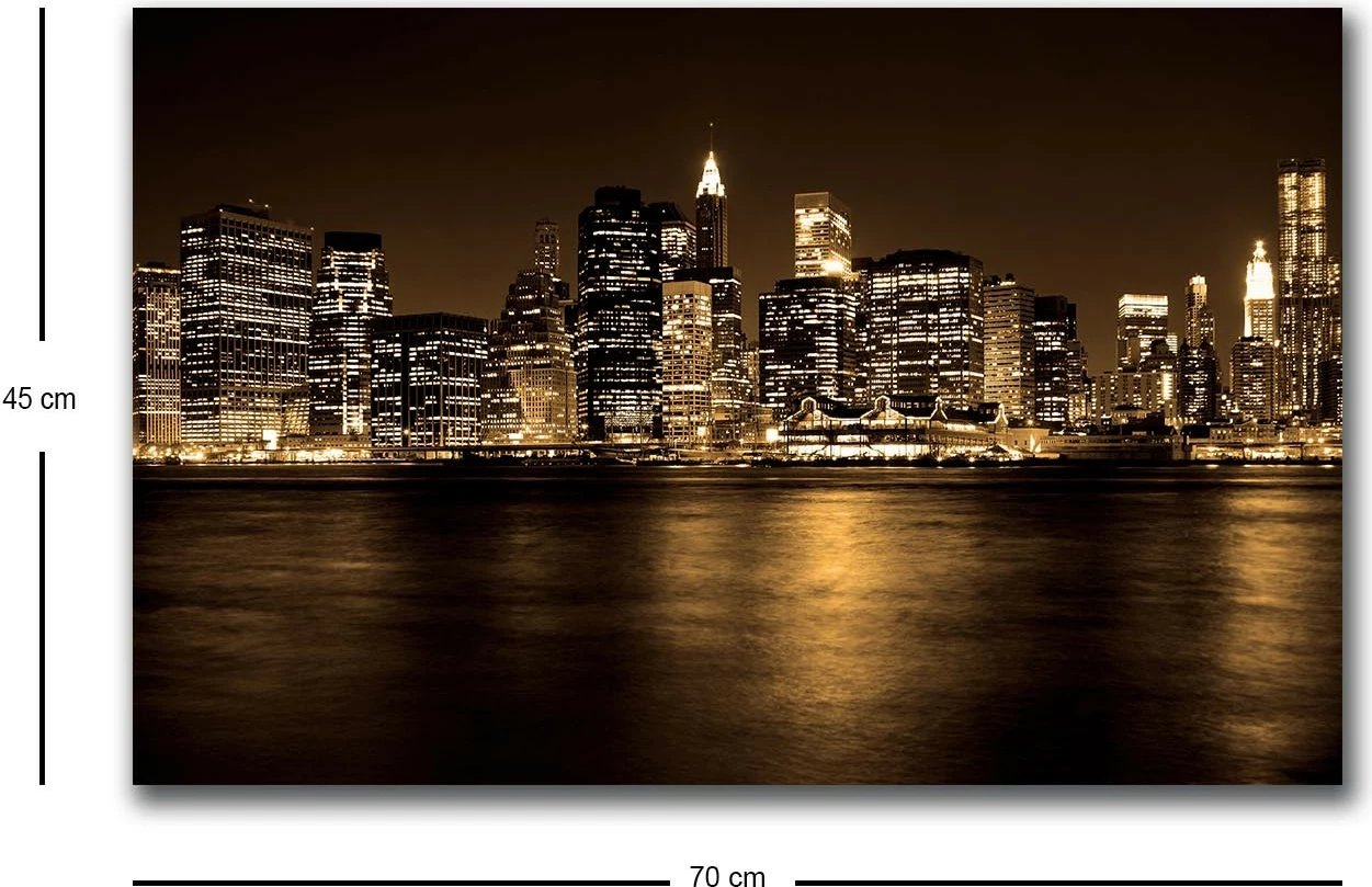 Pikturë dekorative me drita LED, Wallity, 4570HDACT-096, 45x70cm