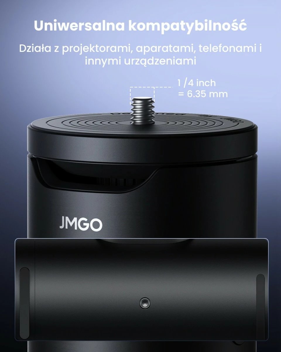 Tripod me powerbank JMGO P0X1 20000 mAh USB-C për pajisje me fiksim 1/4", e zezë