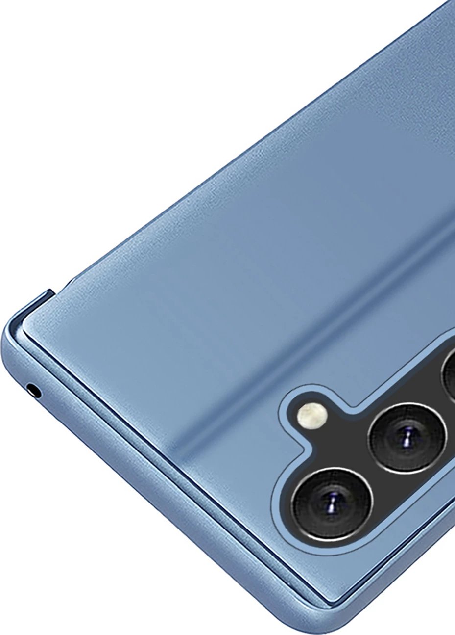 Mbështjellës Hurtel Clear View Case për Samsung Galaxy A36, Blu