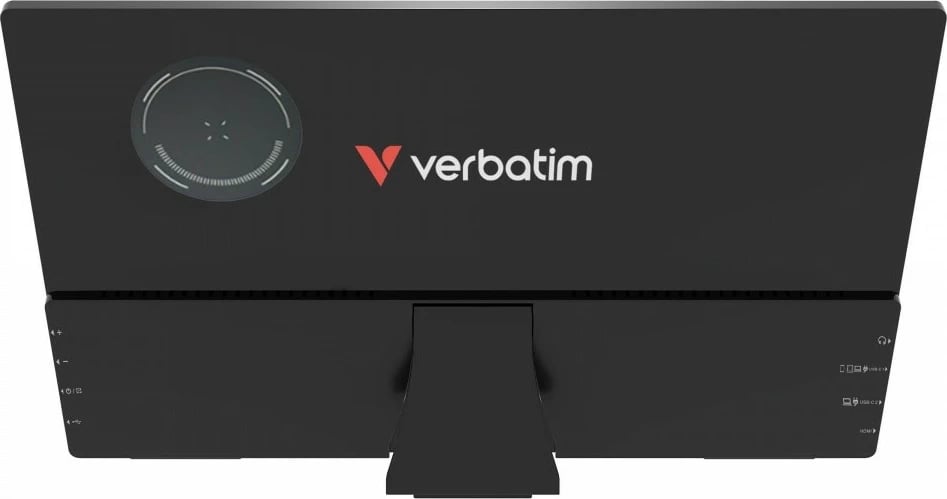 Monitor portabël me prekje, Verbatim, GMVE32088PLG Light 14-inch FHD IPS 60Hz, 10-point touch, 2x USB-C + HDMI, altoparlantë të integruar, me power bank 5000mAh, i zi