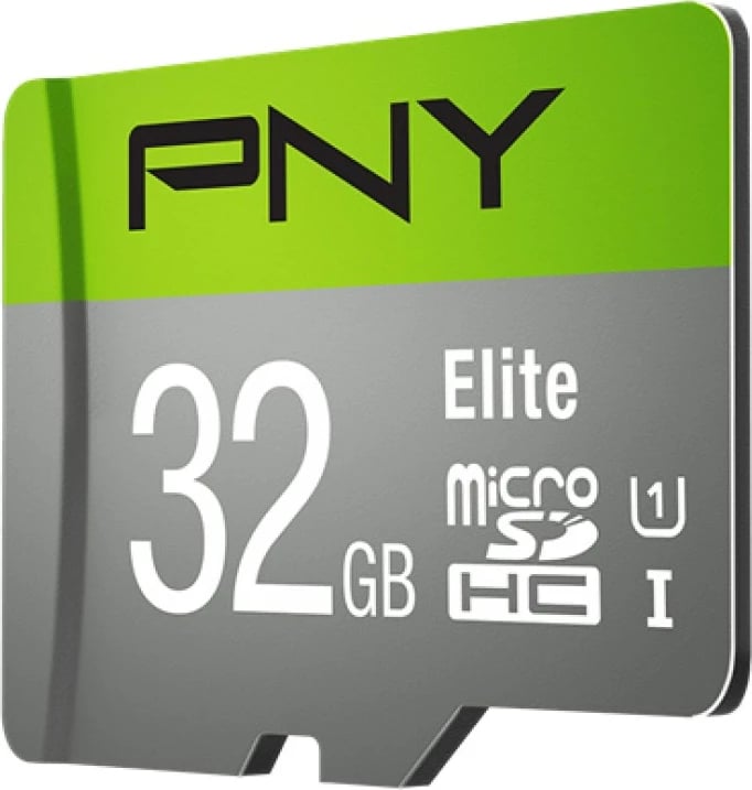 Kartelë memorie MicroSDHC PNY Elite 32 GB, Class 10, e gjelbër