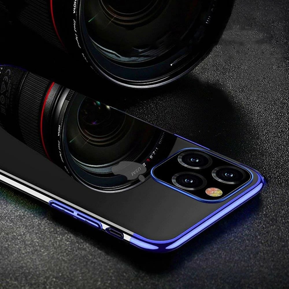 Mbështjellës Hurtel Clear Color 0.3mm për Samsung Galaxy A22 4G, Kaltër/Transparent