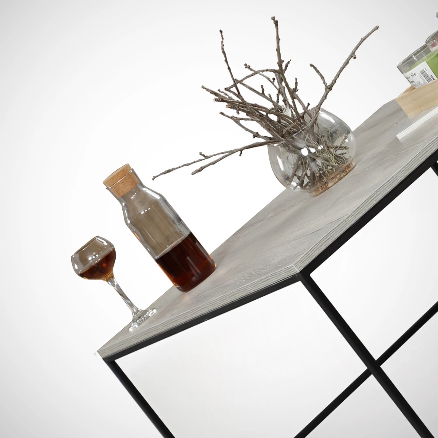 Tavolinë kafeje Hanah Home, polimer, ngjyrë lis deti