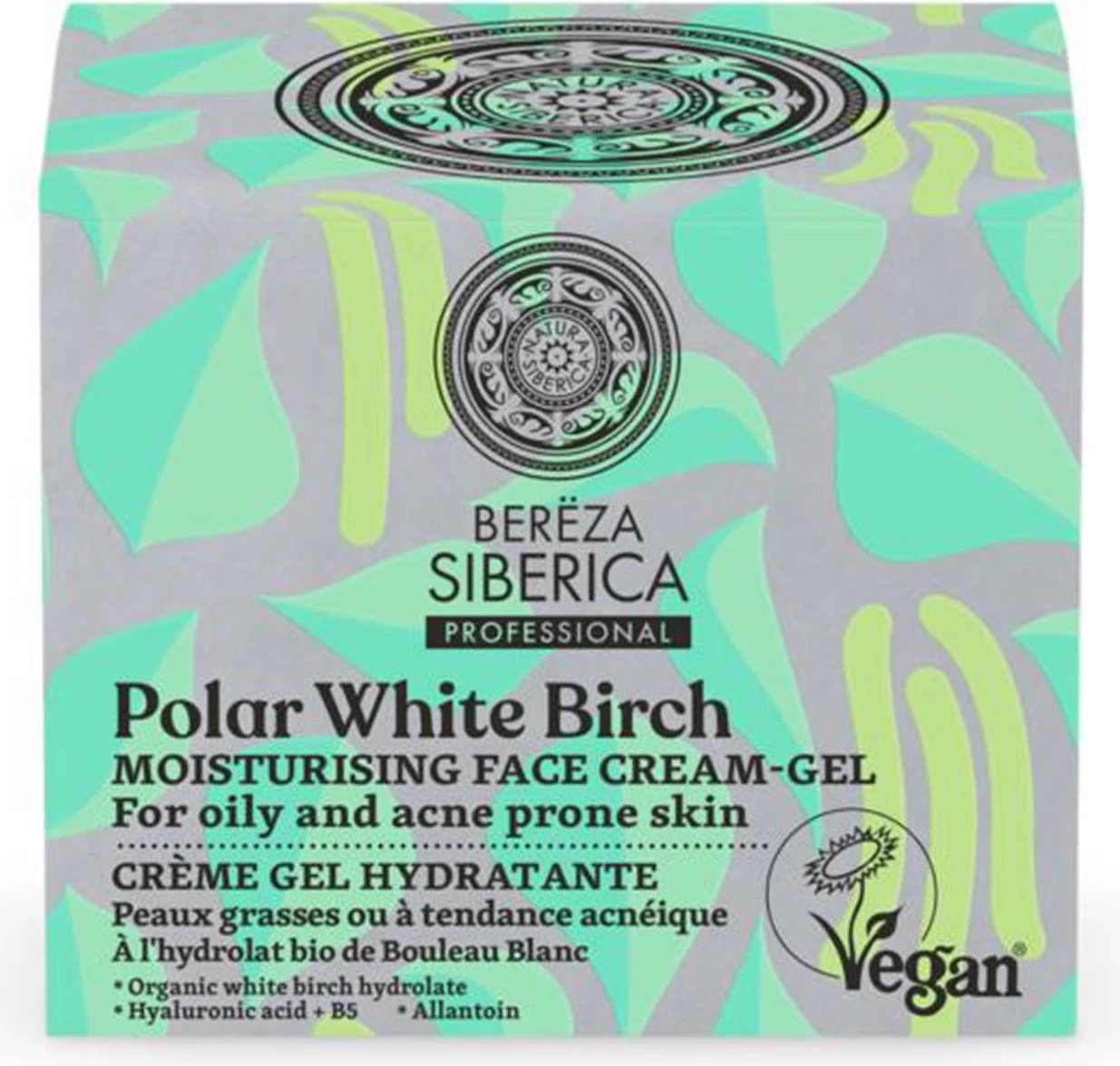 Krem-gel për fytyrë unisex Natura Siberica Bereza Polar White Birch 50ml