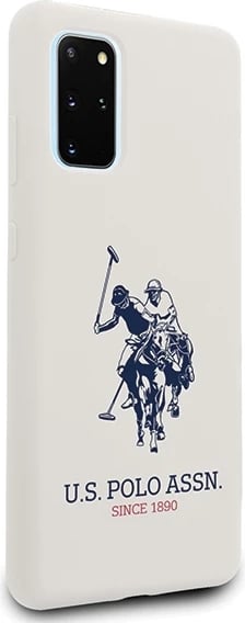 Mbështjellës U.S. Polo Assn. USHCS67SLHRWH Silicone për Samsung Galaxy S20+, Bardhë