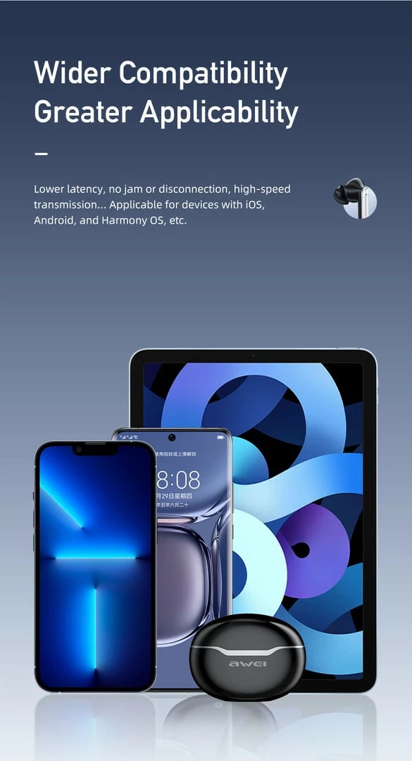 Kufje Me Bluetooth AWEI T50 ENC