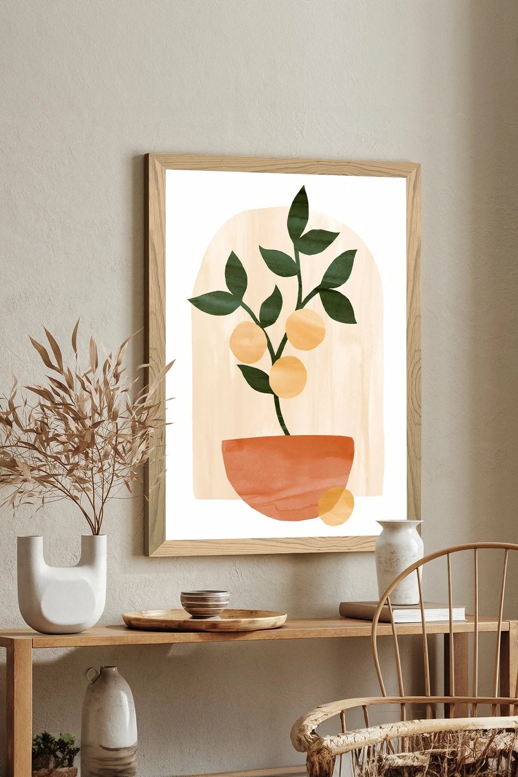 Pikturë dekorative për mur, Wallity, Tekhammdf77, shumëngjyrëshe, 33x48cm