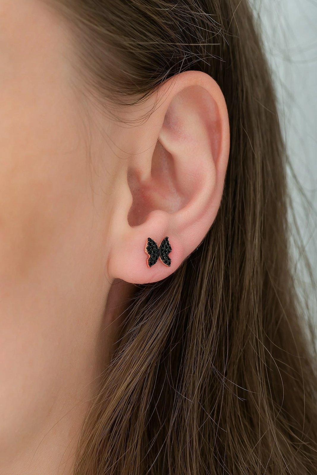 Vath argjendi flutur, ngjyrë rozë e zezë, Jumeon, TRDYL776