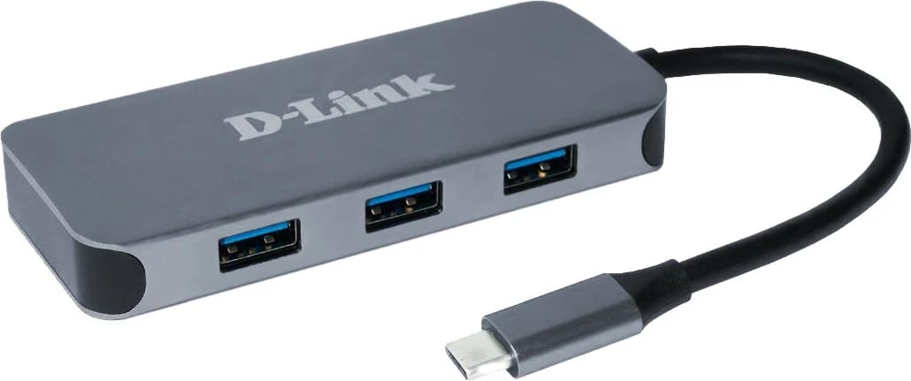 Hub USB-C D-Link 6-in-1, HDMI, Ethernet, 4K, Gri