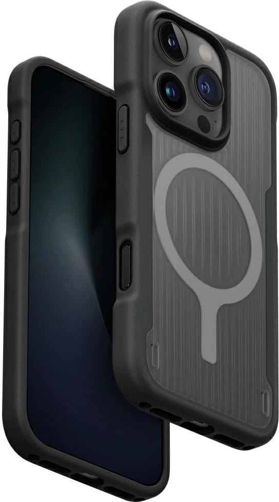 Mbështjellës UNIQ Combat Active Magclick Charging për iPhone 16 Pro Max, i zi
