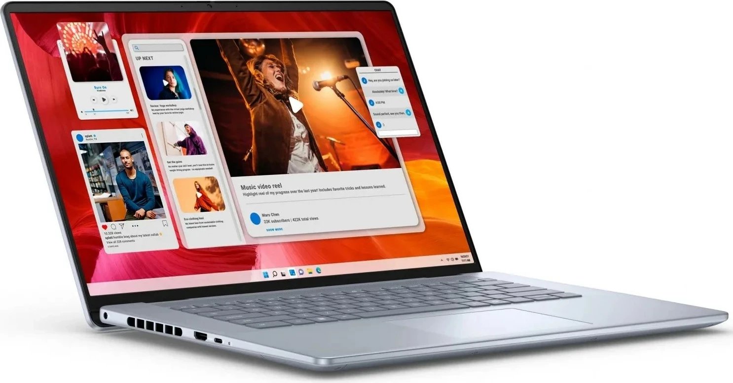 Laptop Dell Inspiron 16 7640, Intel Core Ultra 7 155H, 32 GB RAM, 1 TB SSD, 16", Touch, Bardhë