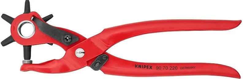 Pincë për shpuarje Knipex KP-9070220, 220 mm, e kuqe