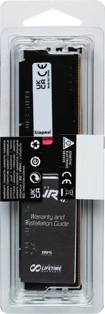  Memorie RAM  Kingston FURY Beast, 5600MT/s DDR5 CL40, 16GB , e zezë