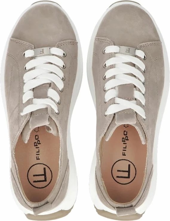 Këpucë platforme për femra Filippo, bezhë