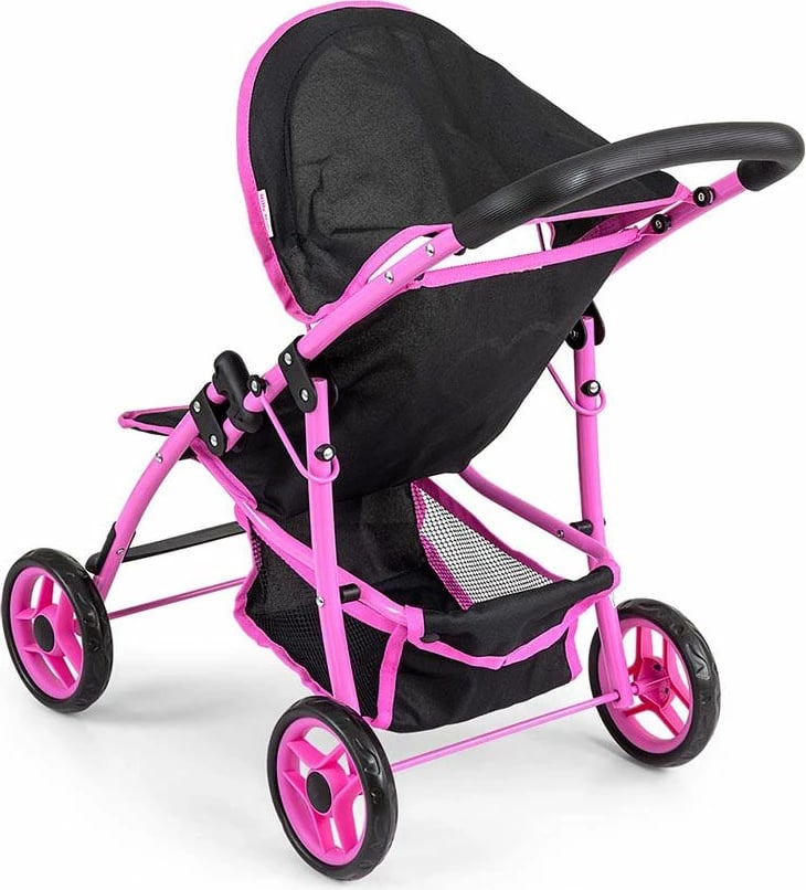 Karrocë për kukulla, Milly Mally Natalie Prestige, për kukulla deri 50 cm, e zezë