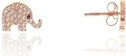 Vathë argjendi në formë elefanti, ngjyrë rozë e artë, Jumeon, SGTL10801