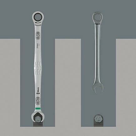 Çelës ratchet Wera Joker 17 mm, argjendtë