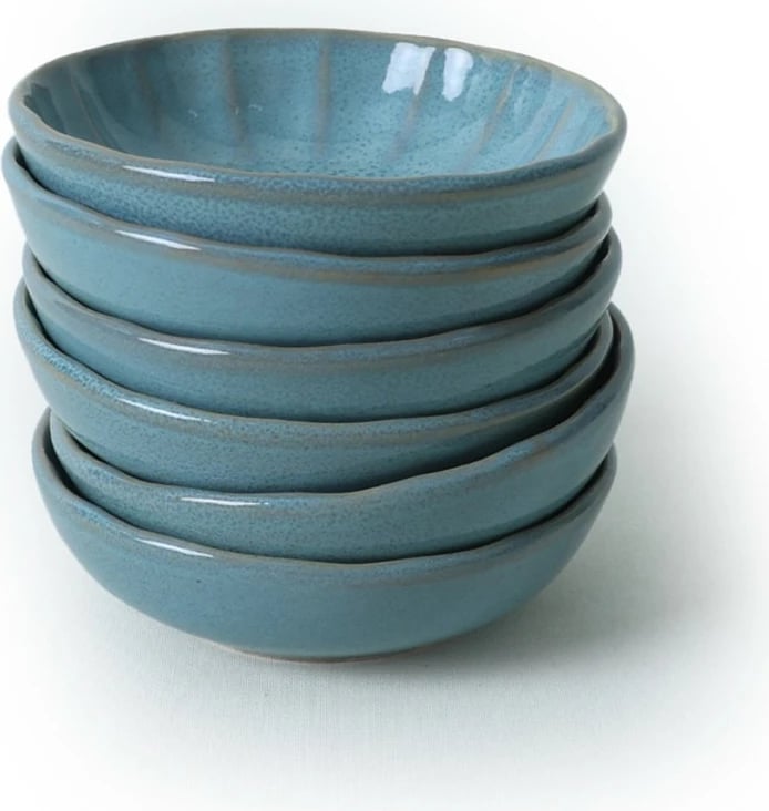 Set pjatash për meze (6 copë), Hermia Concept, ngjyrë turquoise, X00019038 Set pjatash për meze (6 copë), Hermia Concept, ngjyrë turquoise, X00019038