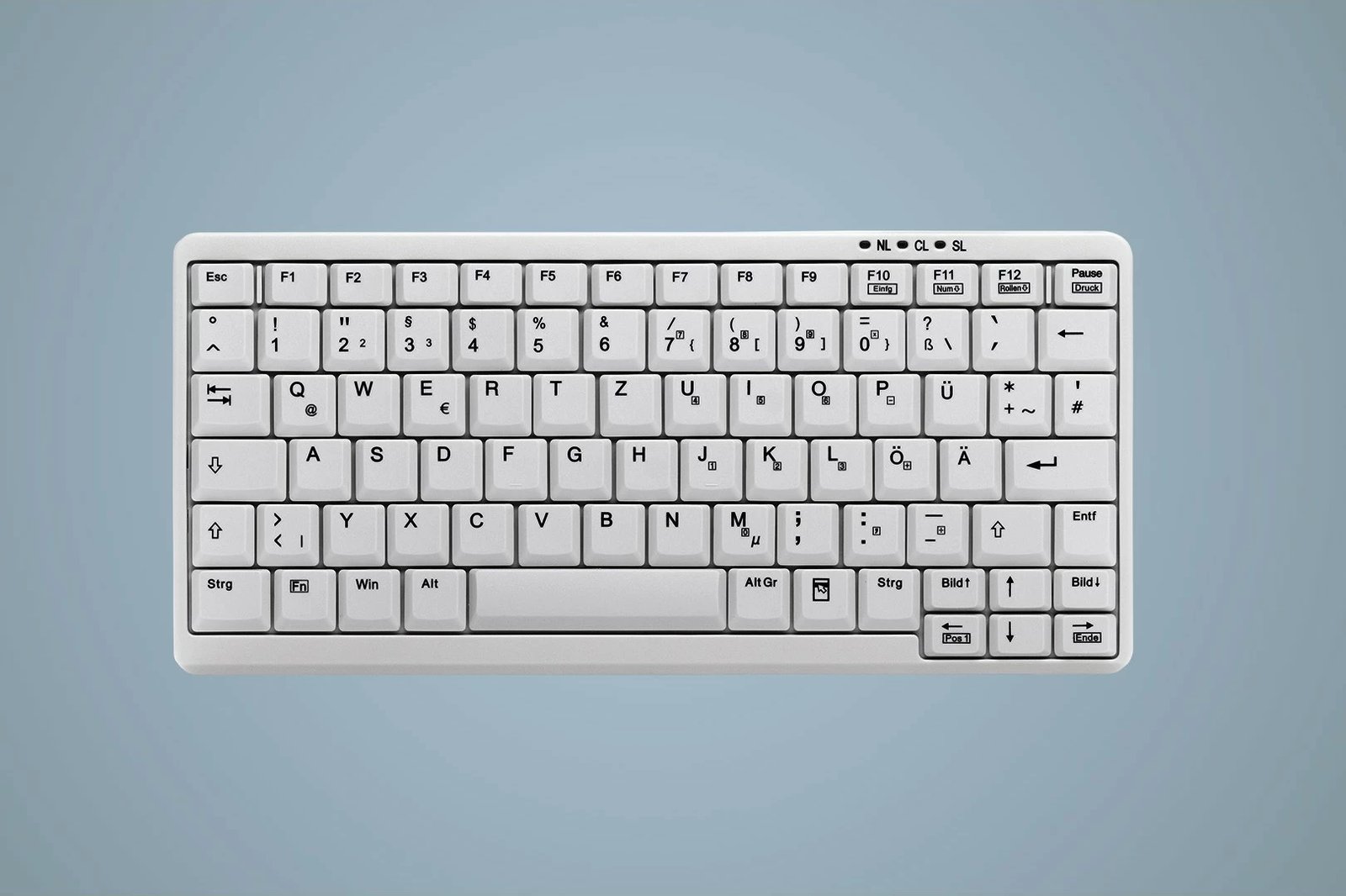 Tastierë Cherry ACTIVE KEY Industry 4.0 mini, stil notebook, e bardhë