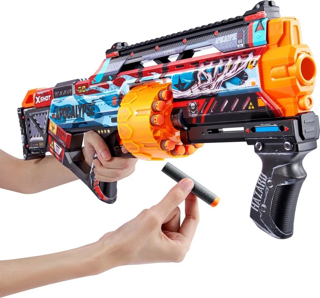 Blaster lodër ZURU X-Shot Skins Last Stand, 16 shigjeta, shumëngjyrëshe, set