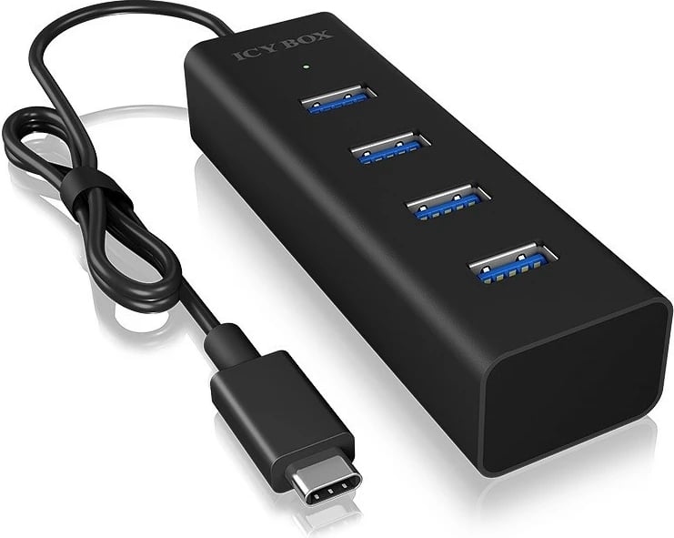 Hub USB Type-C IcyBox IB-HUB1409-C3, 4 porta, i zi