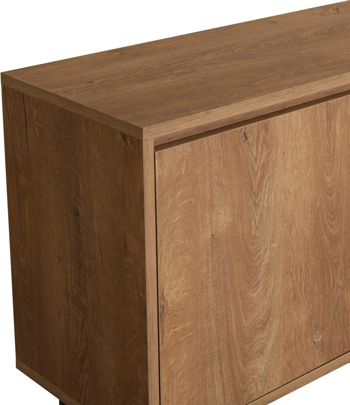 Set mobiljesh për dhomë dite, ngjyrë arre dhe e zezë, Laxus Takım 22, Skye Decor