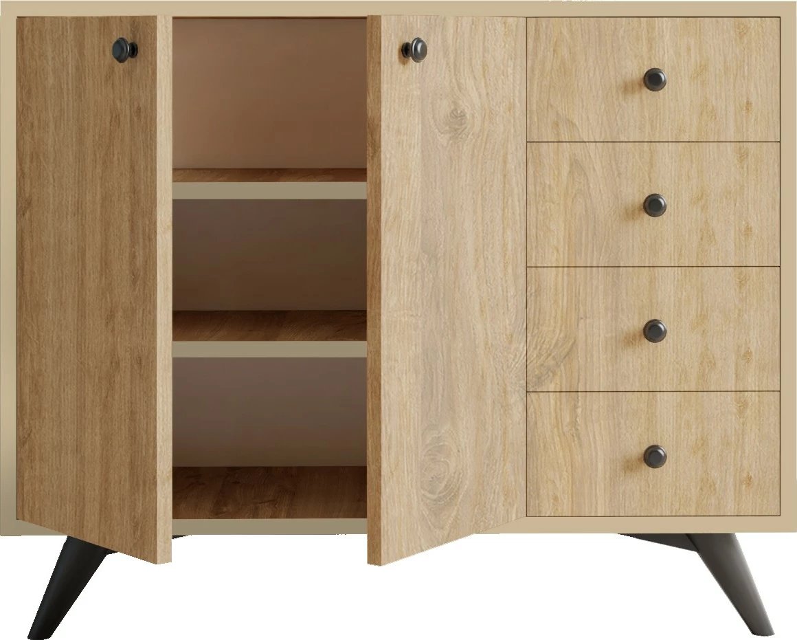 Dollap shumëpërdorimësh, ngjyrë lisi, Hanah Home, Waga