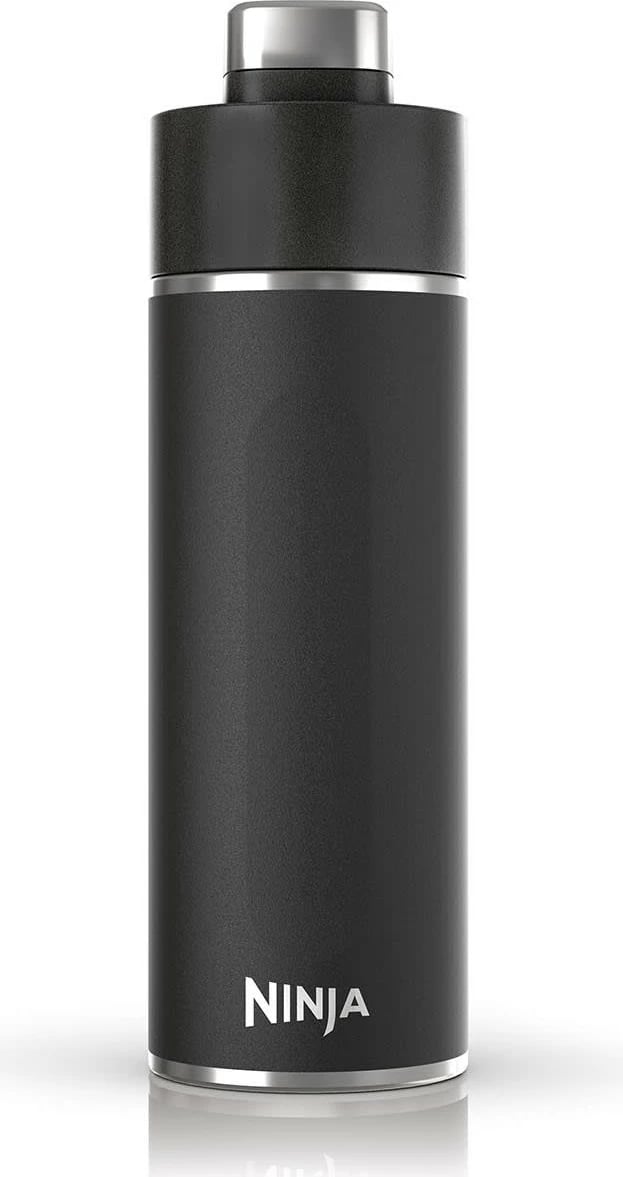 Shishe uji Ninja Thirsti, 530 ml, Përdorim ditor, Fitness, Hiking, Sport, E zezë