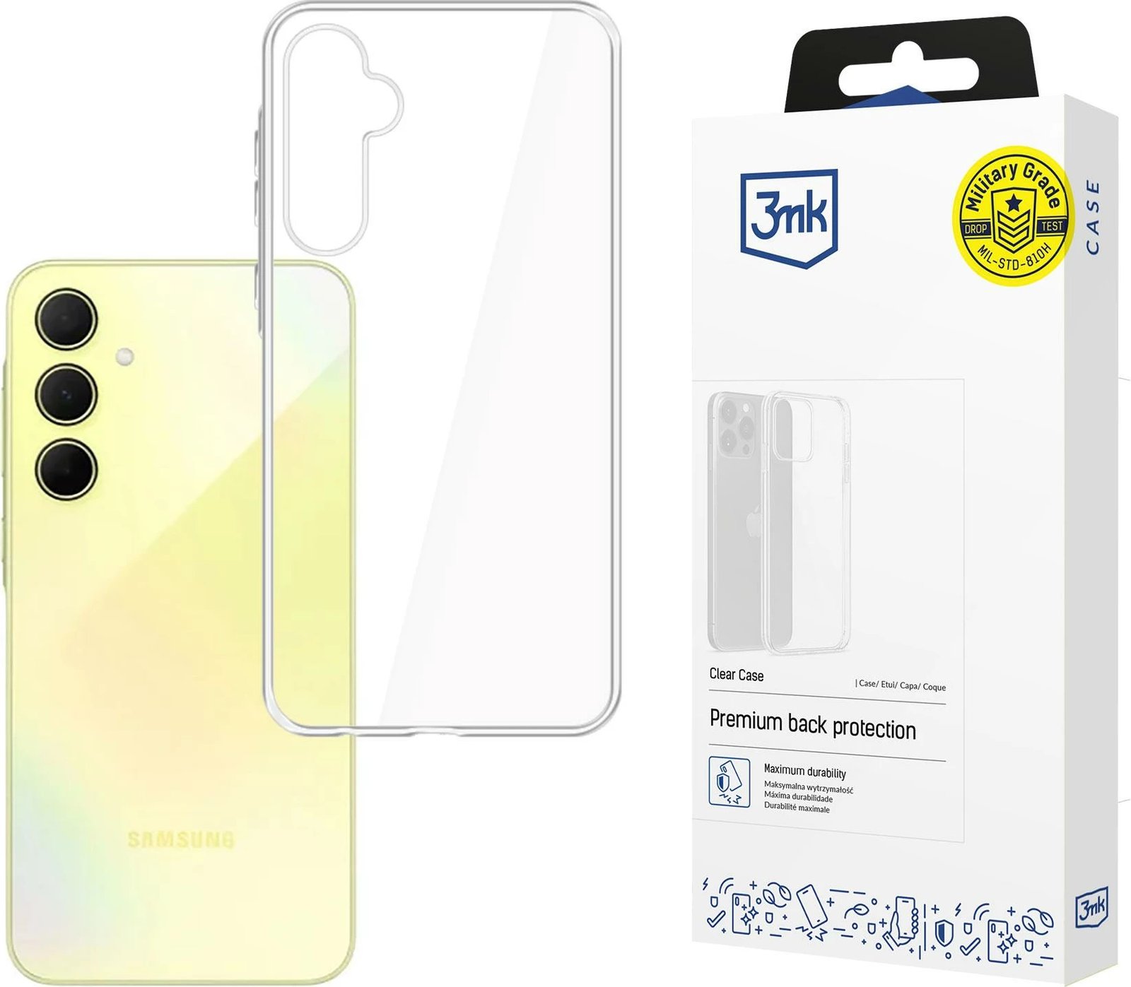 Mbështjellës 3mk Clear Case për Samsung Galaxy A35 5G, transparent