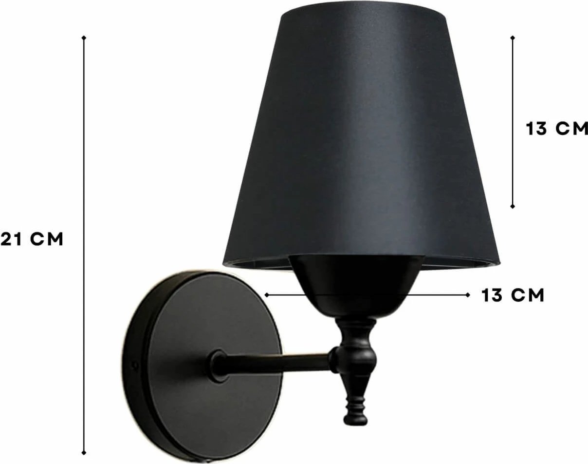 Llambë muri Opviq, ngjyrë e zezë, 242016 Llambë muri Opviq, ngjyrë e zezë, 242016