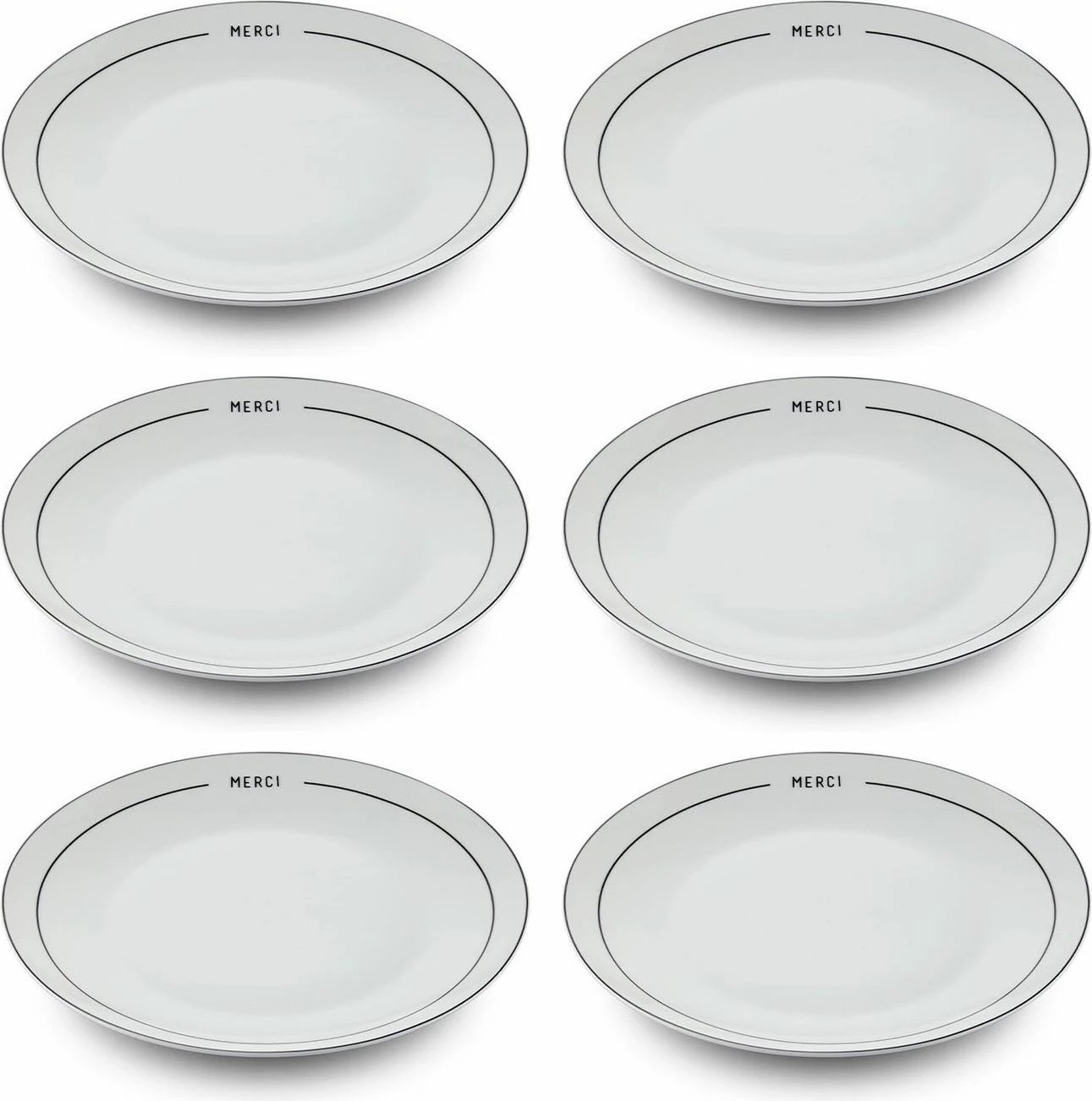 Set pjatash ëmbëlsirash (6 copë), Hermia, DNR0075