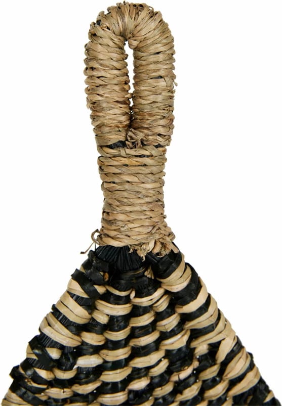 Dekor muror JABBAR, kashtë deti, natyrale e zezë, 85x59cm