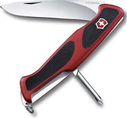 Thikë xhepi "Ranger Grip 53" Victorinox e kuqe dhe e zezë