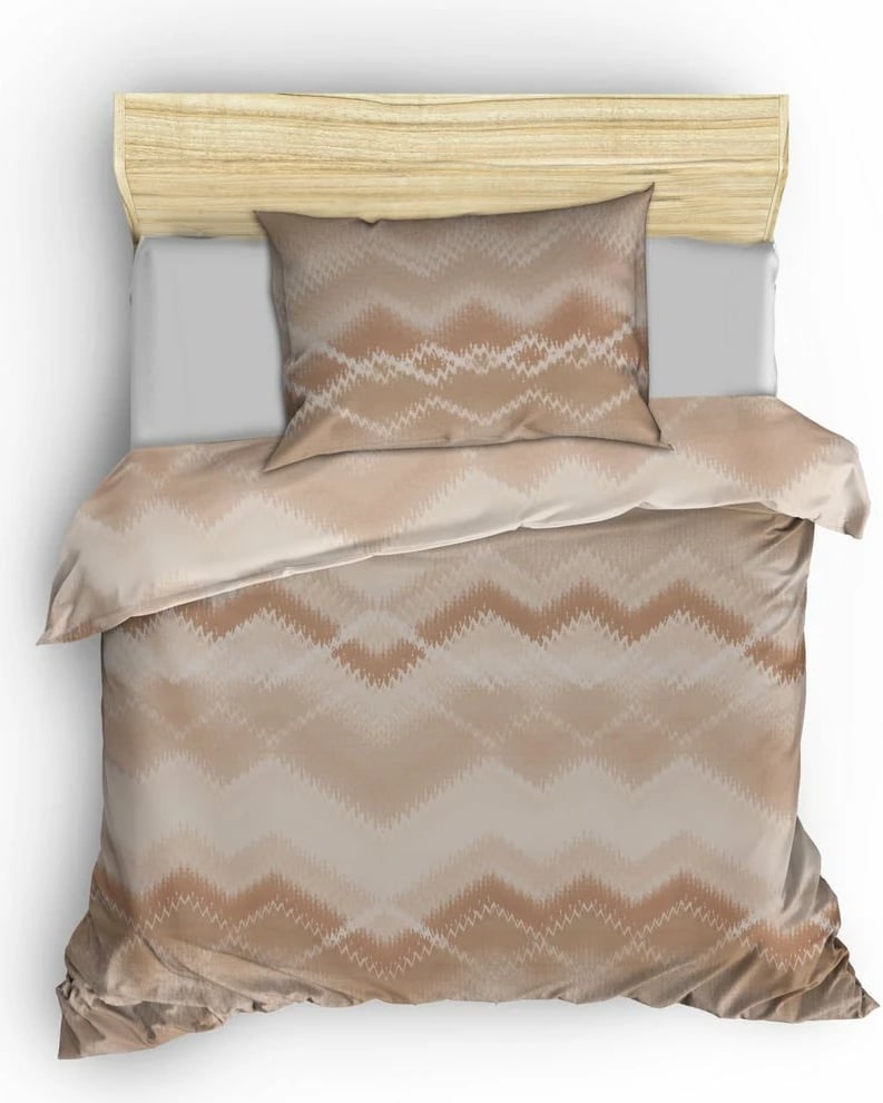 Set mbulesë jorgan për teke XXL, saten, Onzino, bezhë/krem