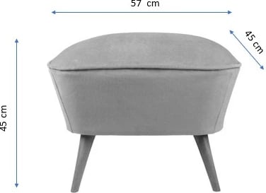 Puf portokalli Atelier del Sofa, Lake View