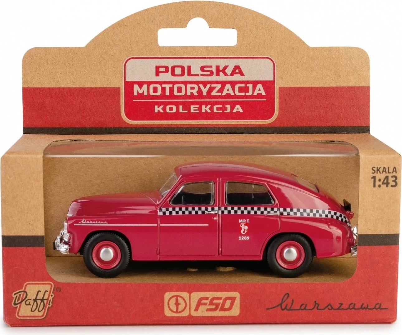 Makine lodër Daffi PRL Warsaw M20 Taxi, 1:43, qershi