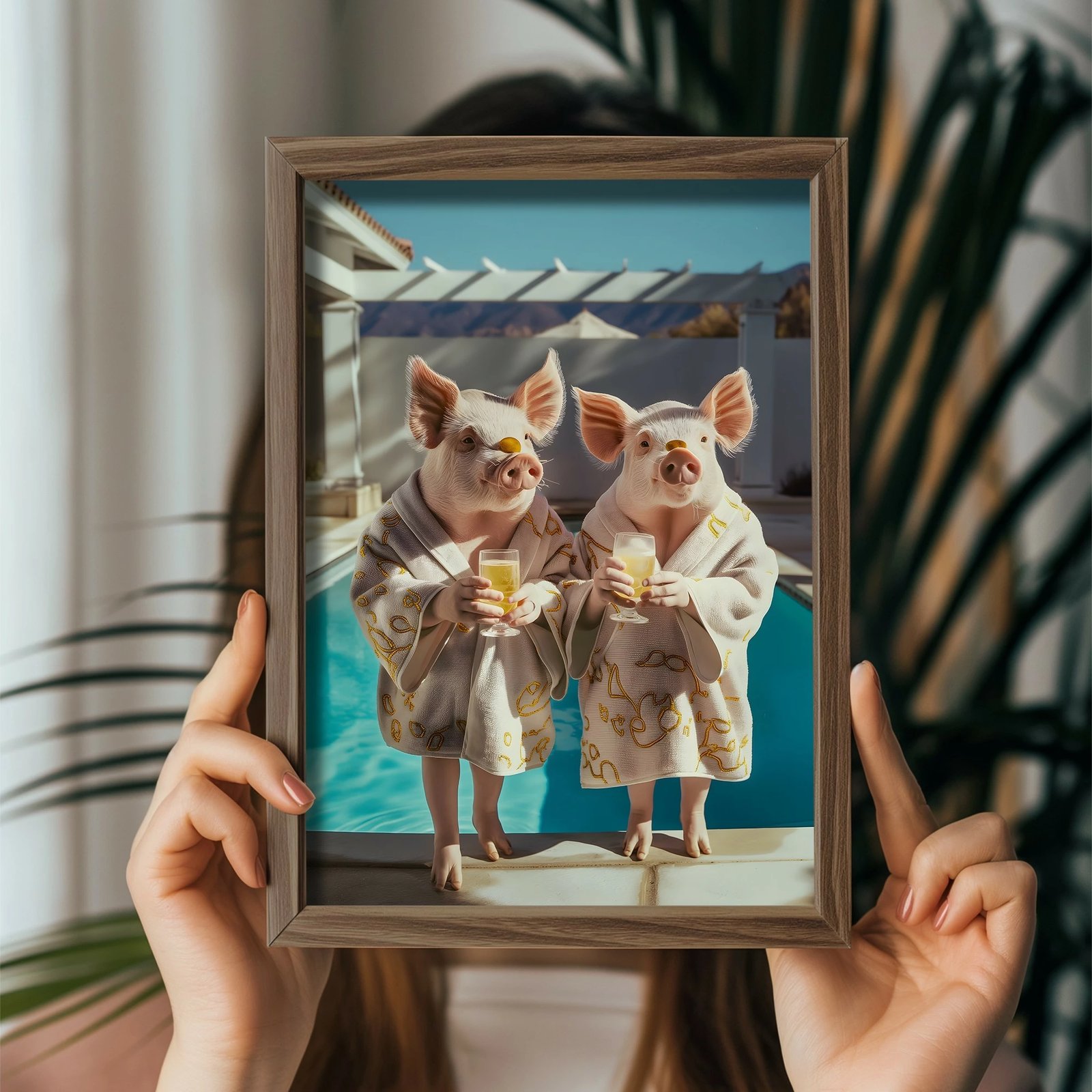 Pikturë dekorative me kornizë, MDF, shumëngjyrëshe, Wallity, GE111-L