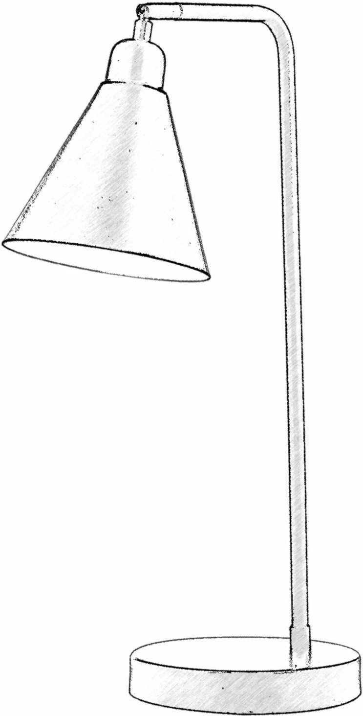 Llambë tavoline Opviq, e zezë, ML-62077-02