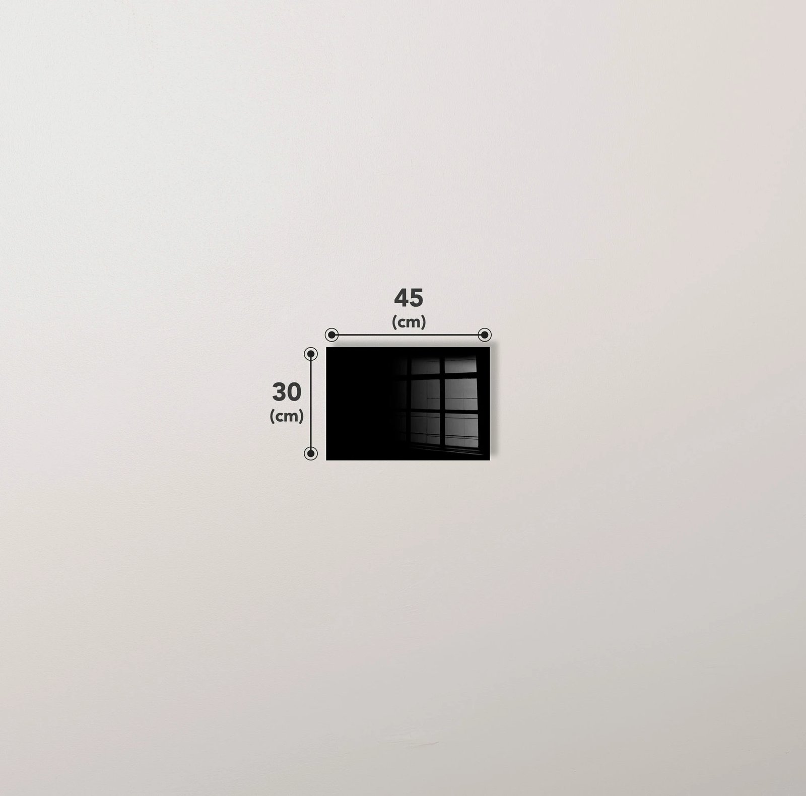 Pikturë dekorative prej xhami të temperuar, Wallity 2126, 30x45cm