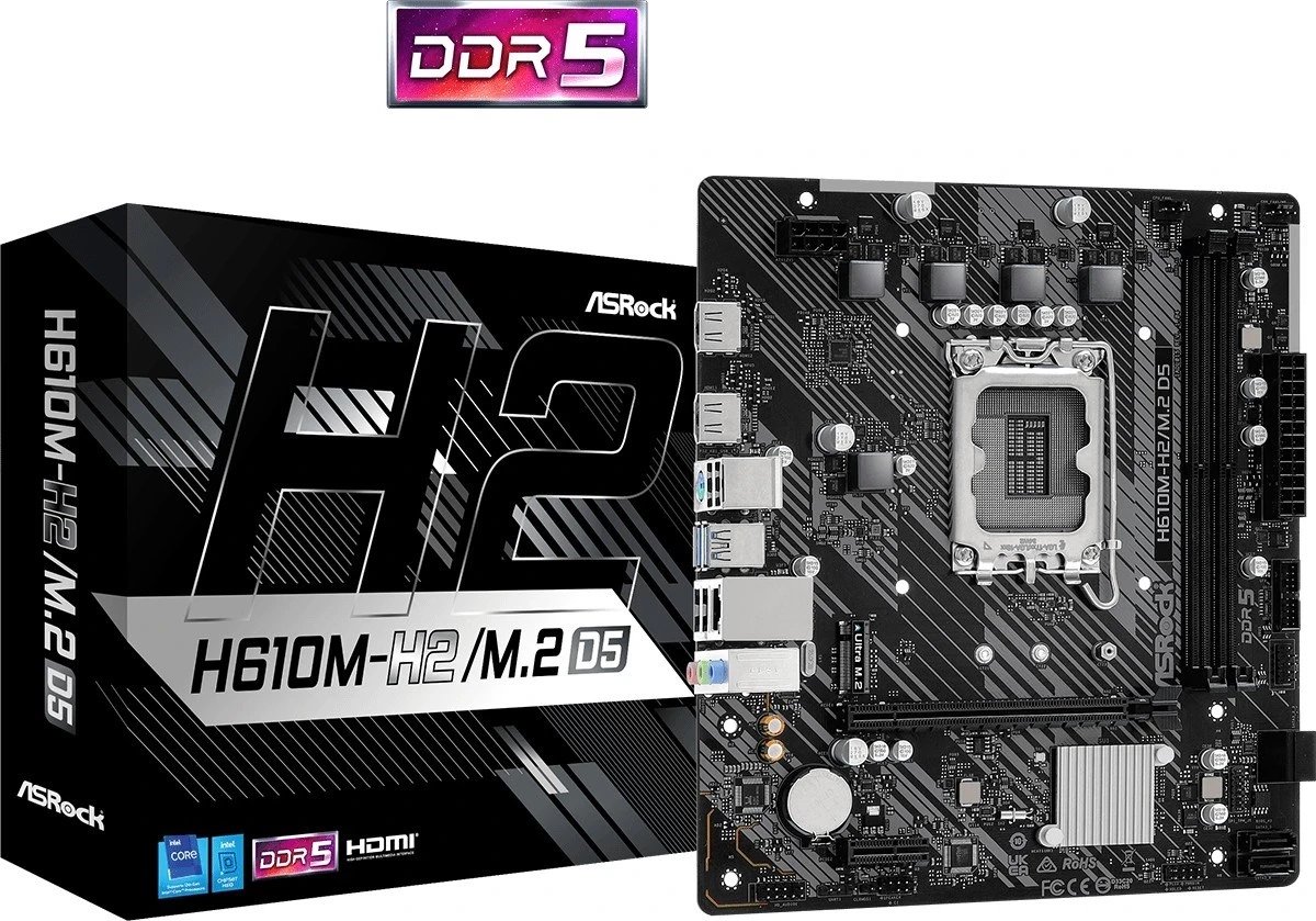 Pllakë amë ASRock H610M-H2/M.2 D5