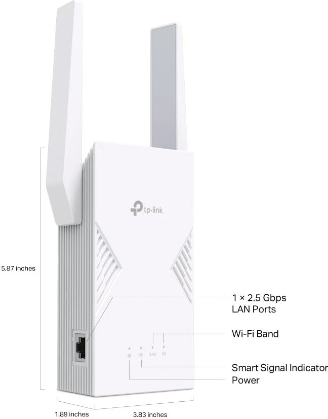 Përsëritës rrjeti TP-Link RE235BE, 2500 Mbit/s, i bardhë