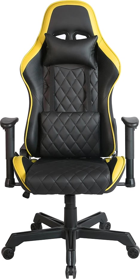 Karrige gaming Ranger, zyre, e zezë-verdhë, 52x74x138